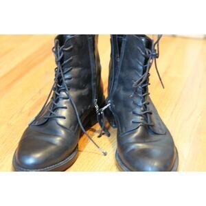 Womens Size 10 - Sam Edelman Nina Black Leather Combat Boots